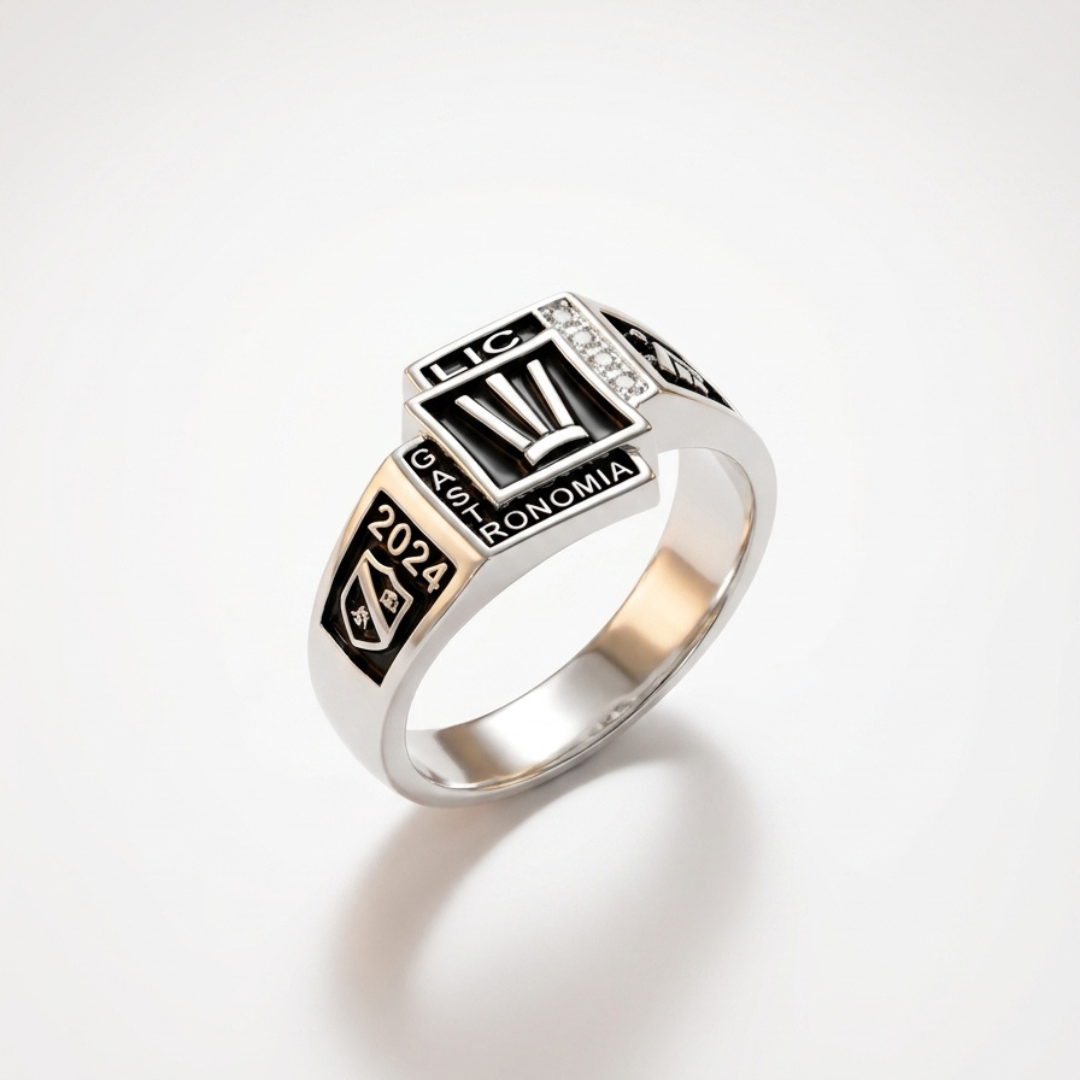 Anillo de Graduación Tres Niveles